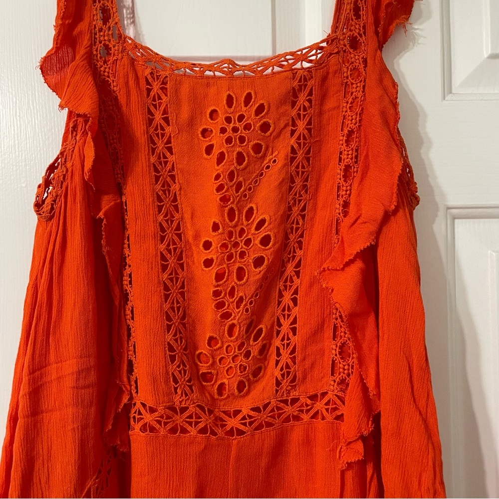 Free People Ruffle Mini Dress - Picture 3 of 5